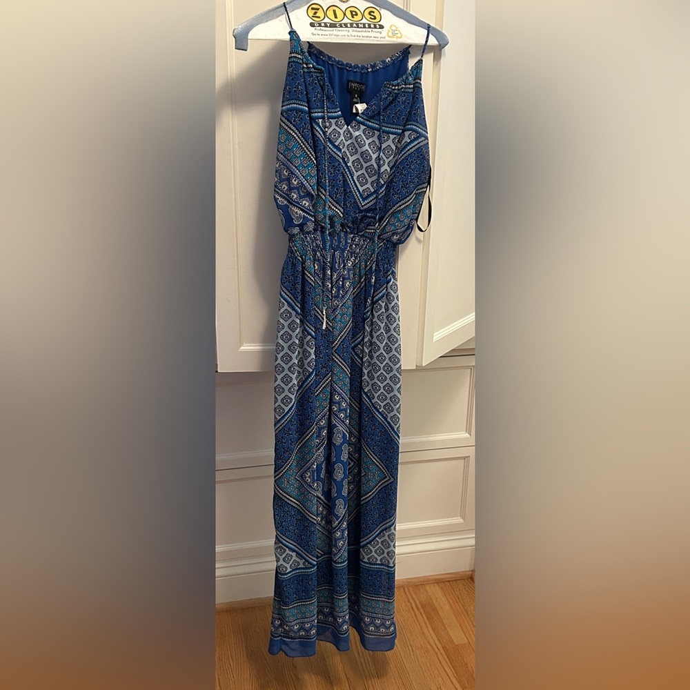 Enfocus Studio, Medium, Blue Maxi Dress